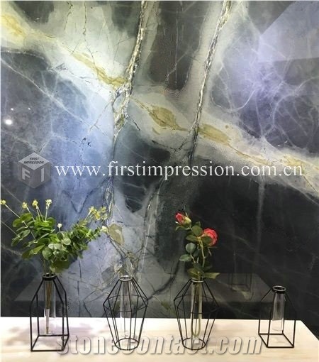 Dreaming Peacock Green Marble Slabs for Walling