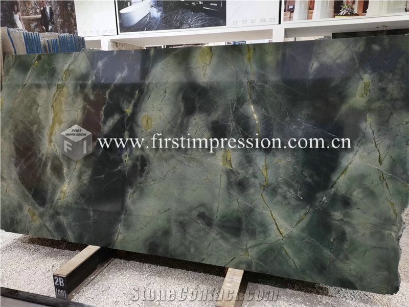Dreaming Peacock Green Marble Slabs for Walling