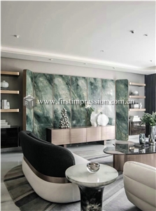 Dreaming Peacock Green Marble Slabs for Walling