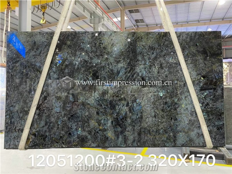 Labradoraite Blue Granite Desk