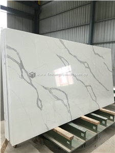 New Polished Artificial Quartz Calacatta White
