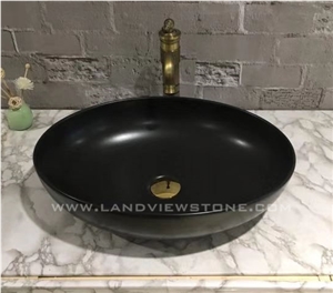 Black Bathroom Sink Wash Basin Porcelain Basins