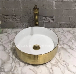 Black Bathroom Sink Wash Basin Porcelain Basins