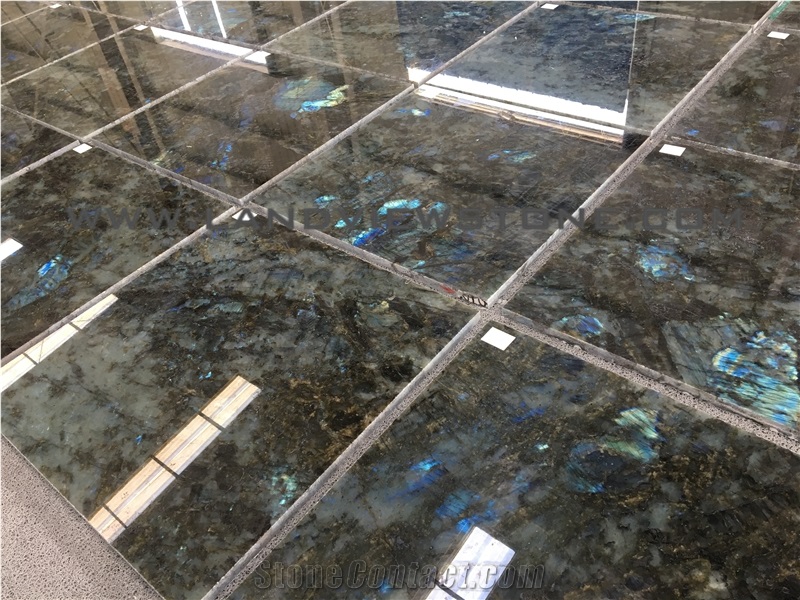 Lemurian Blue Granite Tile, Labradotite Blue Granite Tile