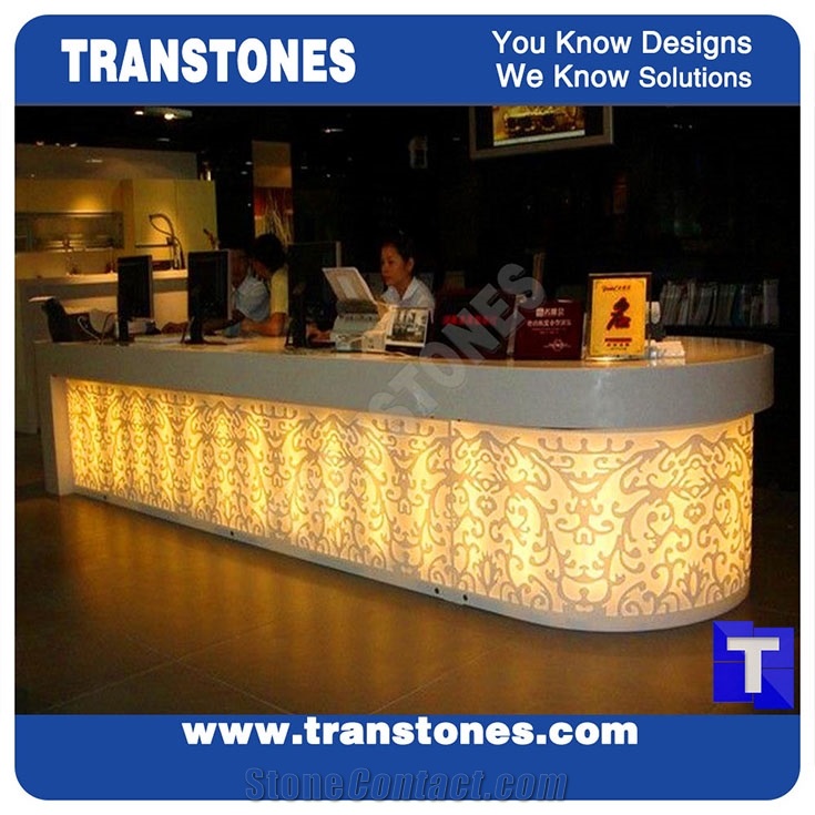 Artificial Marble Bar Tops,Reception Desk