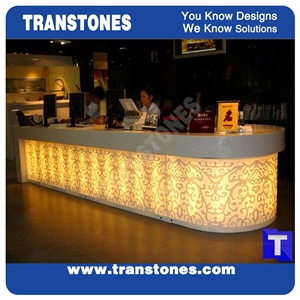 Artificial Marble Bar Tops,Reception Desk