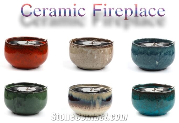 Tabletop Ethanol Ceramic Fire Bowl