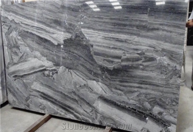 Titanium Grey Marble Slabs