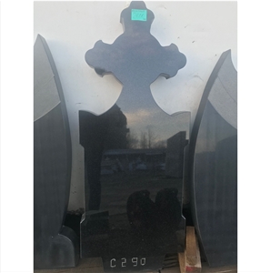 Granite Tombstone G1000, Absolute Black Granite Tombstone