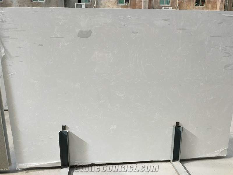 Grey Beige Artificial Marble Stone 2cm Slabs