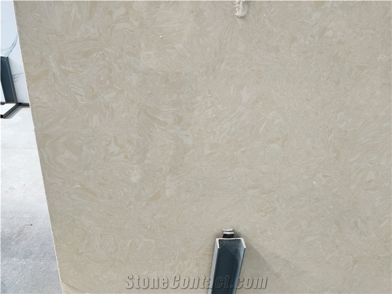 Grey Beige Artificial Marble Stone 2cm Slabs