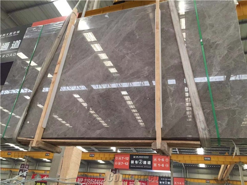 Maya Grey Marble Slabs Interior Wall Cladding