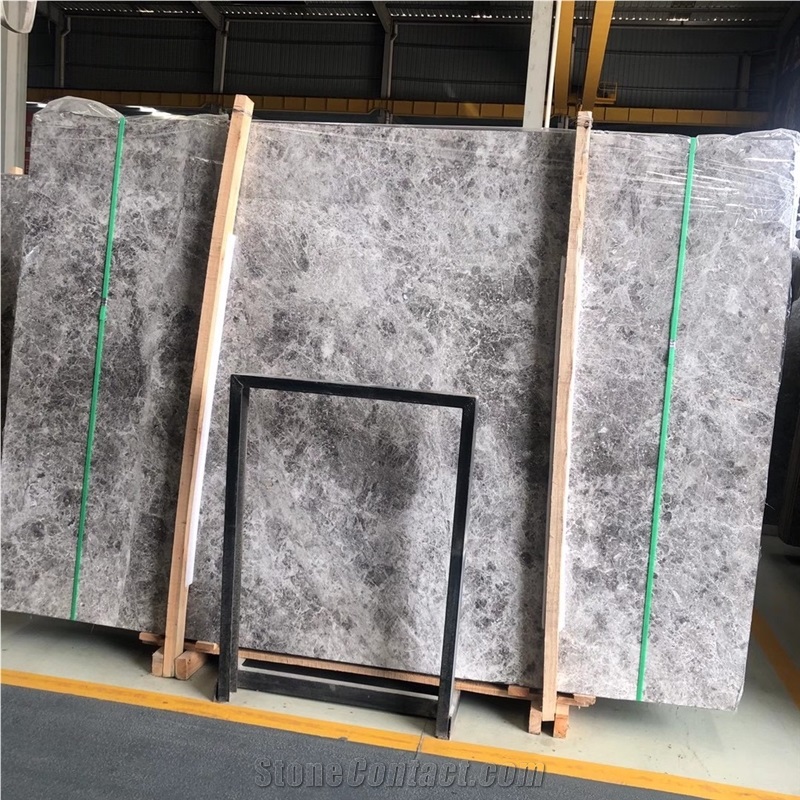 New Tundra Marble Slabs Blue Wall Applications