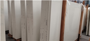 Pure White Nano Glass Stone Panels Big Slabs