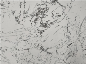 White Polished Artificial Marble Slabs Floor Tiles