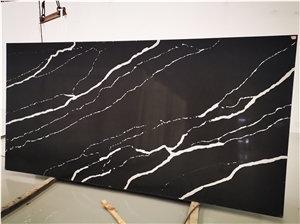 Black Quartz Slabs for Indoor Tops