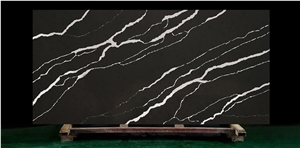 Black Quartz Slabs for Indoor Tops