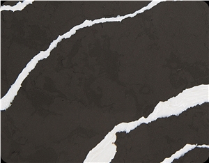 Black Quartz Slabs for Indoor Tops