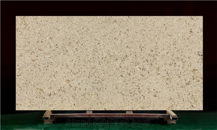 Gold Sand Leaf Artificial Stone for Indoor Tops