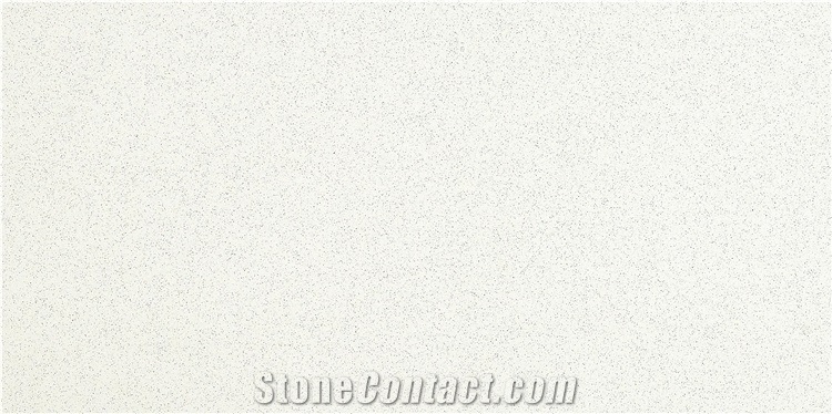 Single Color White Quartz Slabs for Countertop