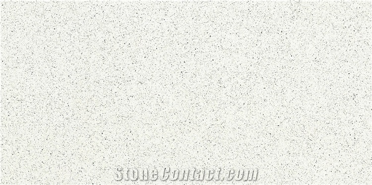Single Color White Quartz Slabs for Countertop