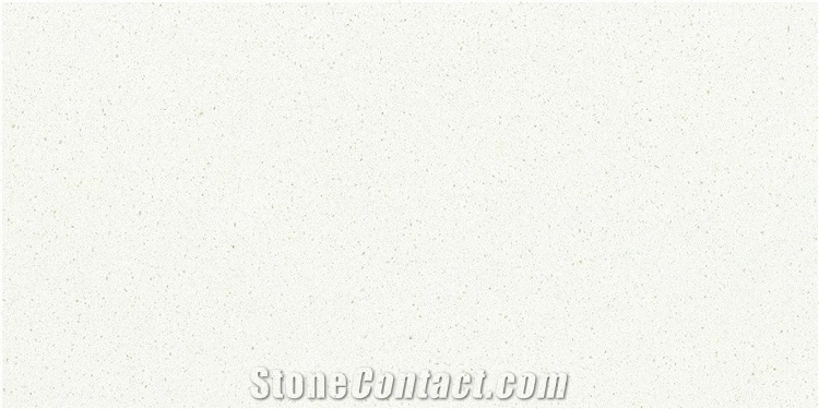 Single Color White Quartz Slabs for Countertop