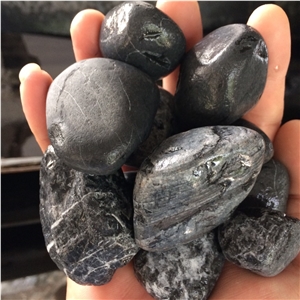 Black Pebble Stone for Garden Design