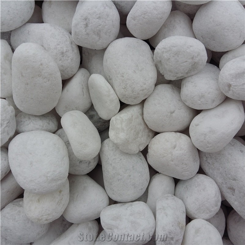 Factory Pebble Yellow Color Pebble Tumbled Stone