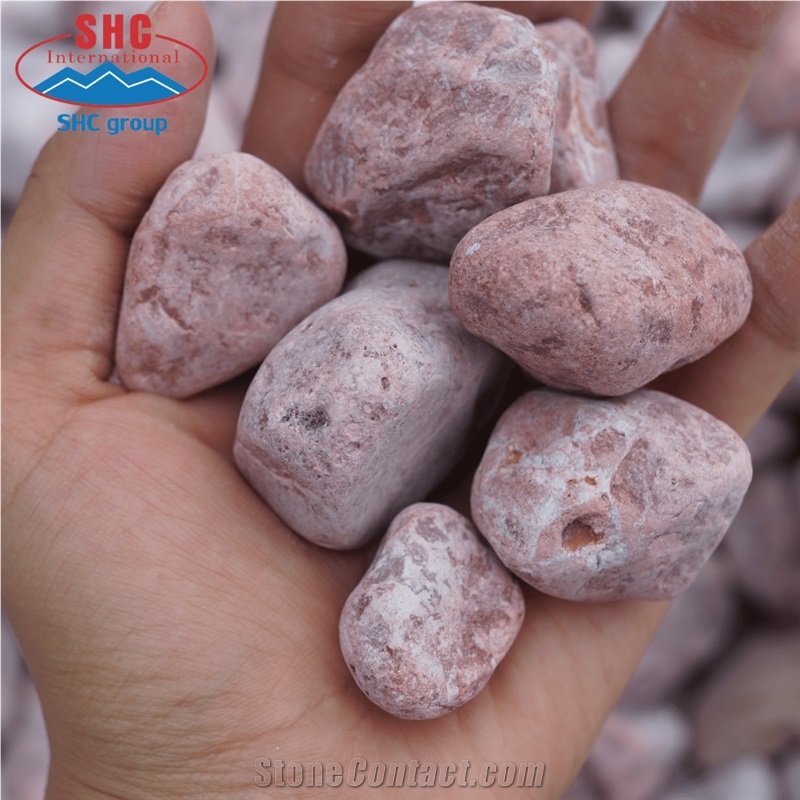 Perfect Pink Pebble Stone for Landscape