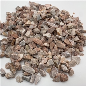 Pink Color Aggregate Crushed Stone