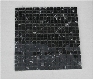 Black Glass Mosaic Mosaic Tile