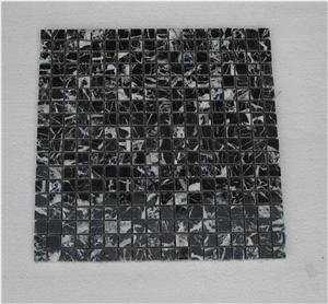 Black Glass Mosaic Mosaic Tile