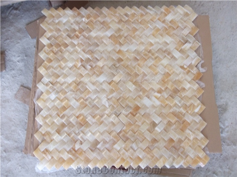 Ceramic Backed Mosaic Honeycomb Panel Mosaic
