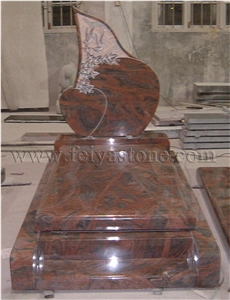 Red Granite Monument Tombstone Headstone