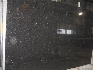 Black Galaxy Granite for Floor Tile Kitchen Countertop