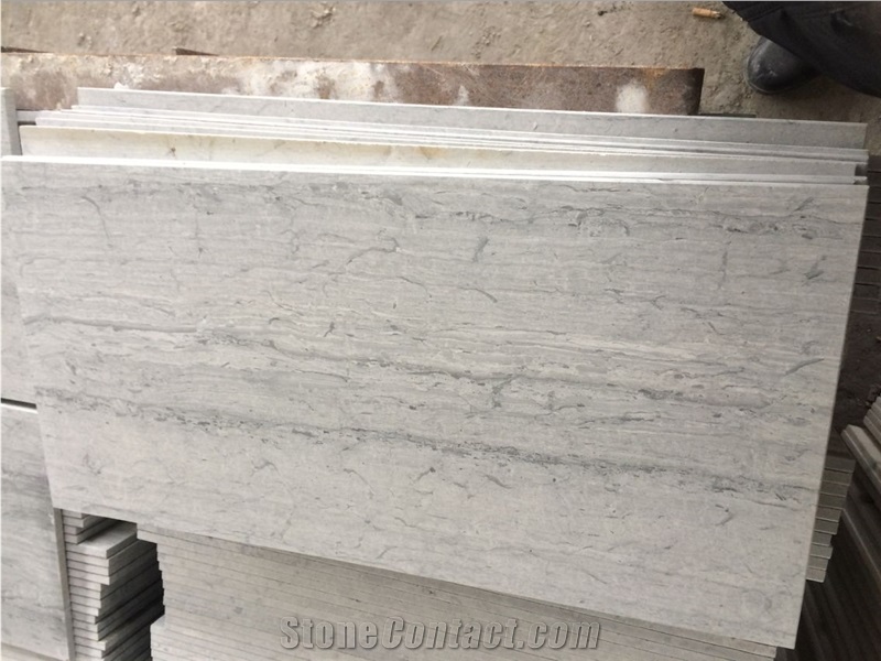 Blue Wood Marble Slabs & Polished