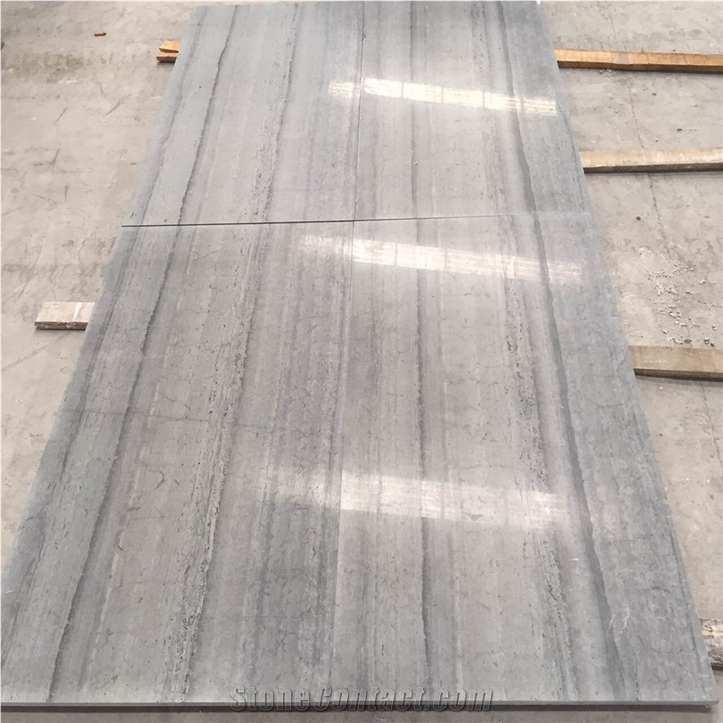 Blue Wood Marble Slabs & Polished