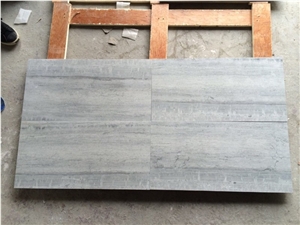 Blue Wood Marble Slabs & Polished