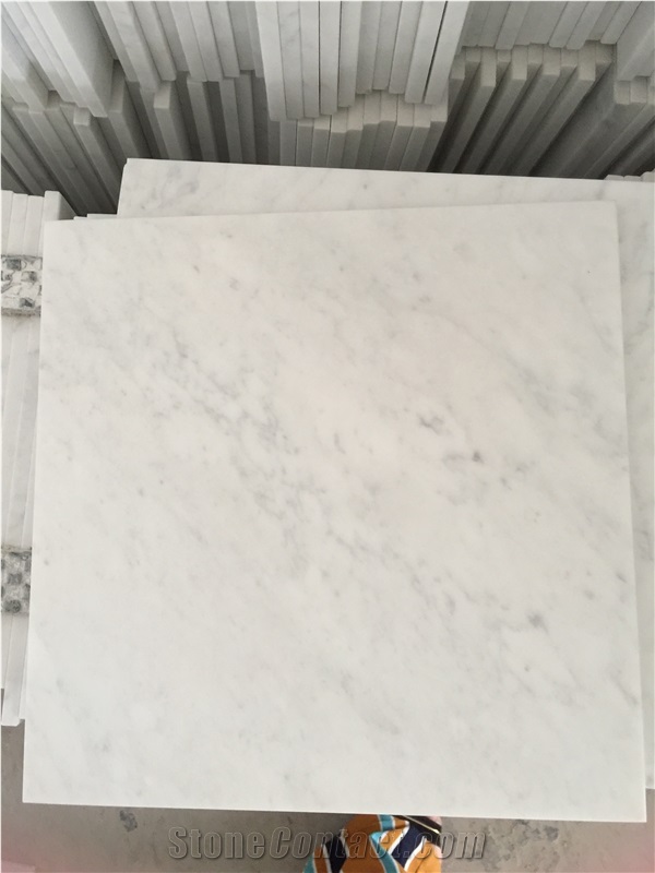 Bianco Carrara C White Marble Slabs & Tiles