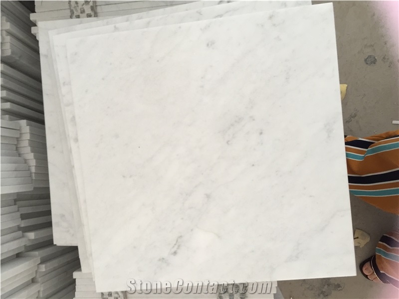 Bianco Carrara C White Marble Slabs & Tiles