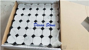 Carrara White Marble Hexagon Mosaic