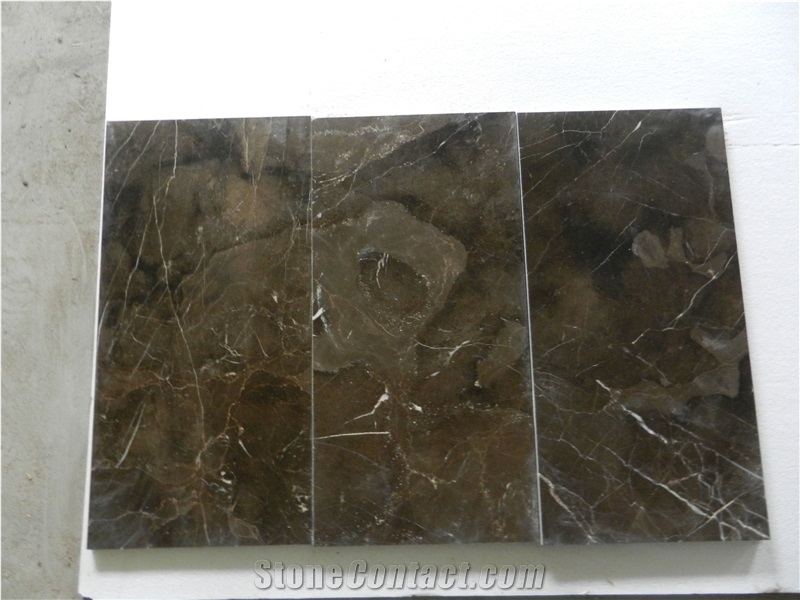 Cn Dark Emperador 2cm Slabs Polished Floor Tiles