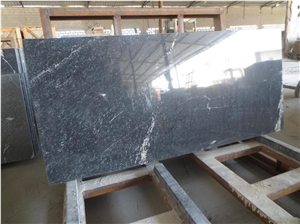 Ebony Black 2cm Polished Granite Slabs Wall Tiles
