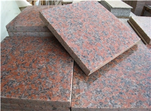 G562 Red 2cm Polished Granite Slabs Wall Tiles