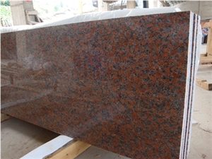 G562 Red 2cm Polished Granite Slabs Wall Tiles