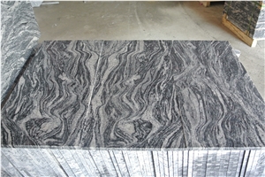 Juparana Light Grey Granite Stairs, Garden Steps