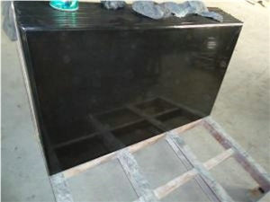 Mongolia Black 2cm Polished Granite Slabs & Tiles