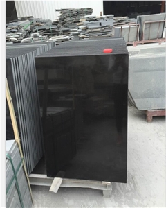 Mongolia Black 2cm Polished Granite Slabs & Tiles