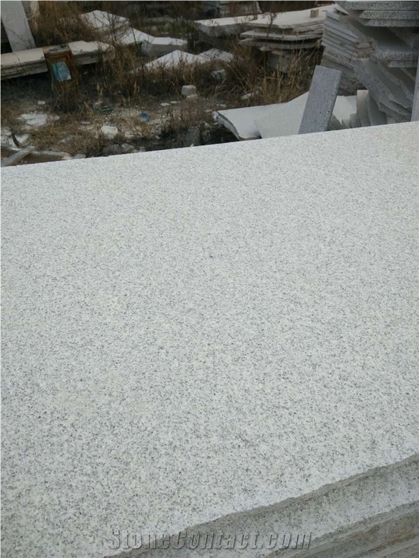 Shandong White Granite Slabs 2cm Tiles Polished