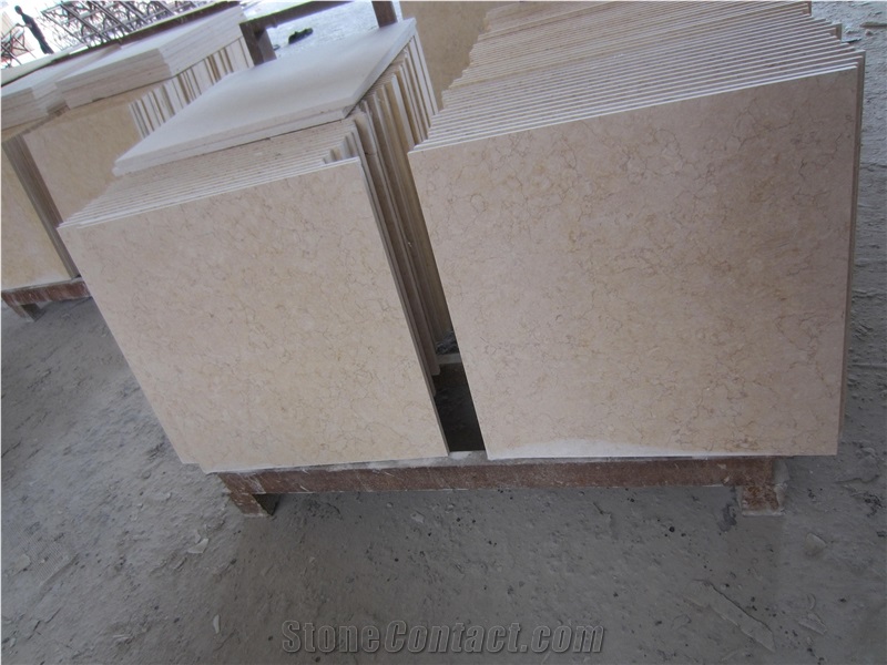 Sunny Beige Marble 2cm Slab Polished Bathroom Tile